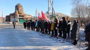 Открытие стелы в честь Героя Советского Союза